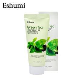 [ESHUMI] Green Tea & Vitamin & Collagen Hand Cream – Moisturizing, Antioxidant-Rich, Hydrating Collagen, Protects Dry Skin with Green Tea & Hyaluronic Acid - Made in Korea